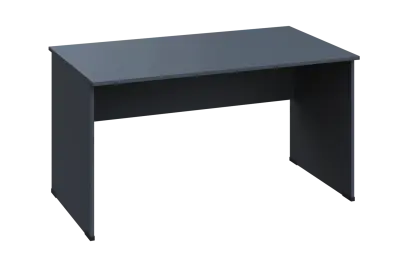 EPL 18 - 14 stůl kancelářský, dřevěná podnož, deska 18 mm, široký 1400 mm, antracit